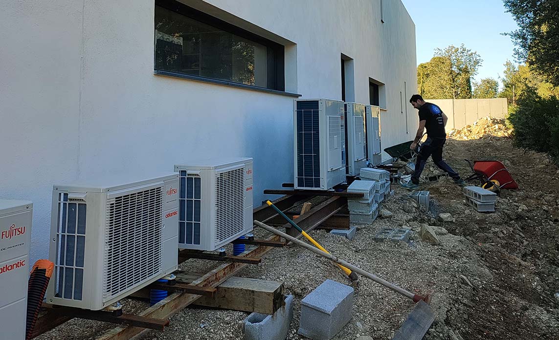 Installation d'une climatisation gainable à Aix-en-Provence 